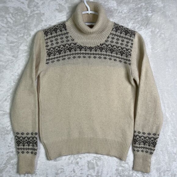 Hilwin Women’s Virgin Shetland Wool New Zealand Sweater Sz S Office To Outdoors - Picture 2 of 13